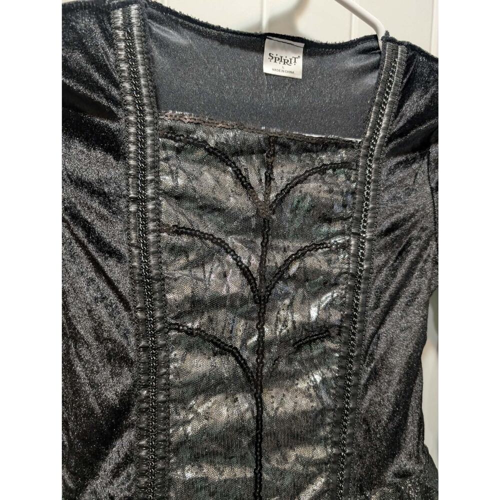 Spirit Girls Goth Gothic Witch Halloween Costume Princess Dress Size L 12-14 - Picture 3 of 13